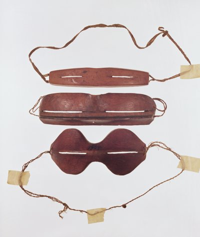 Lunettes de soleil inuit (cuir) - Inuit School